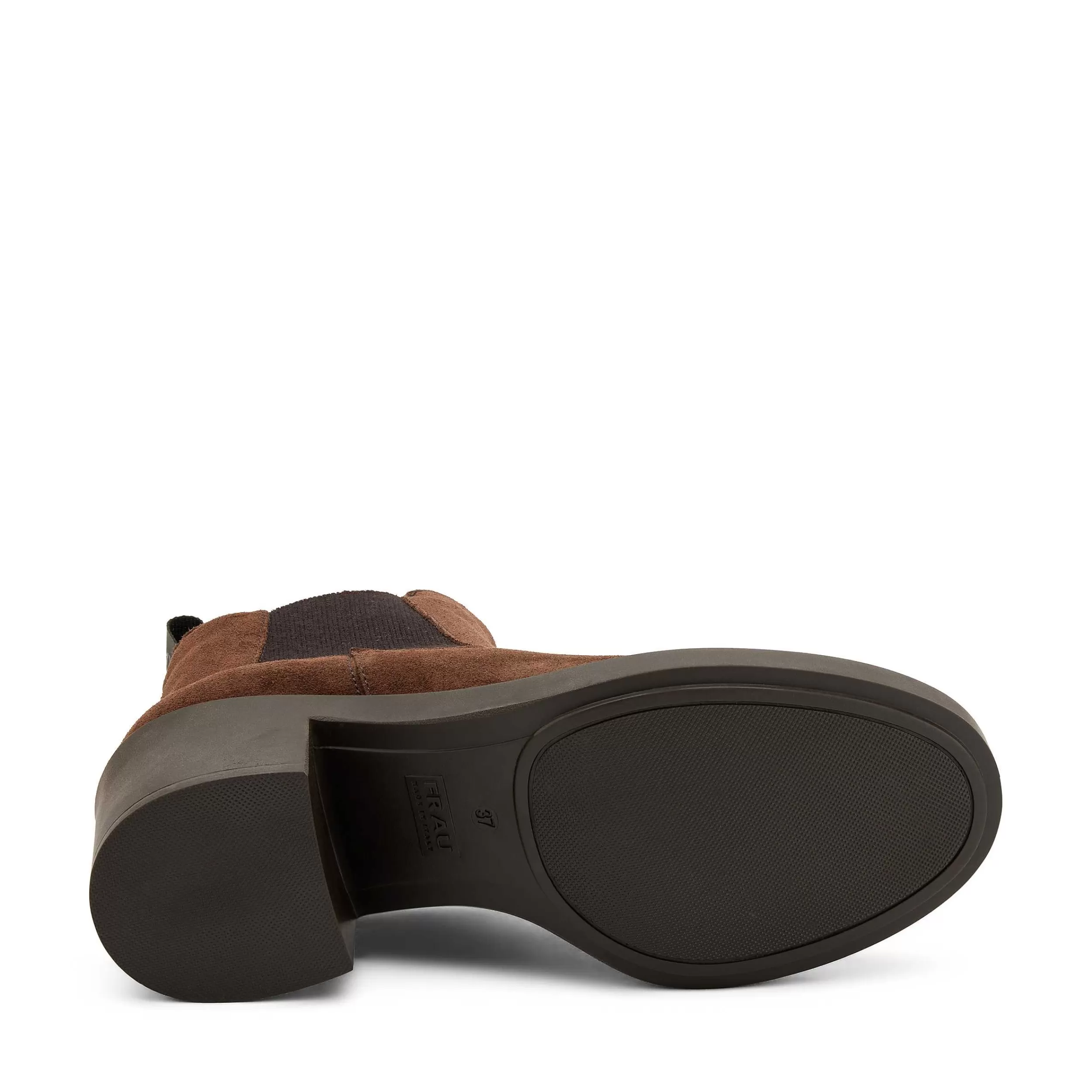 Frau Beatles Mit Absatz Aus Veloursleder In Color-Blocking-Optik-Damen Beatles