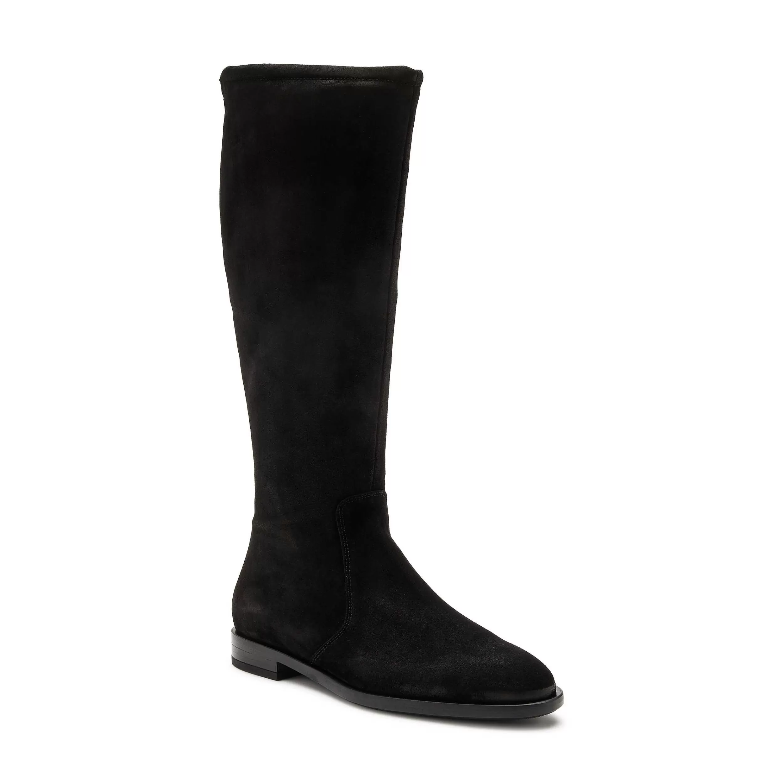 Frau Overknee-Stiefel Aus Veloursleder-Damen Stiefel & Stiefeletten