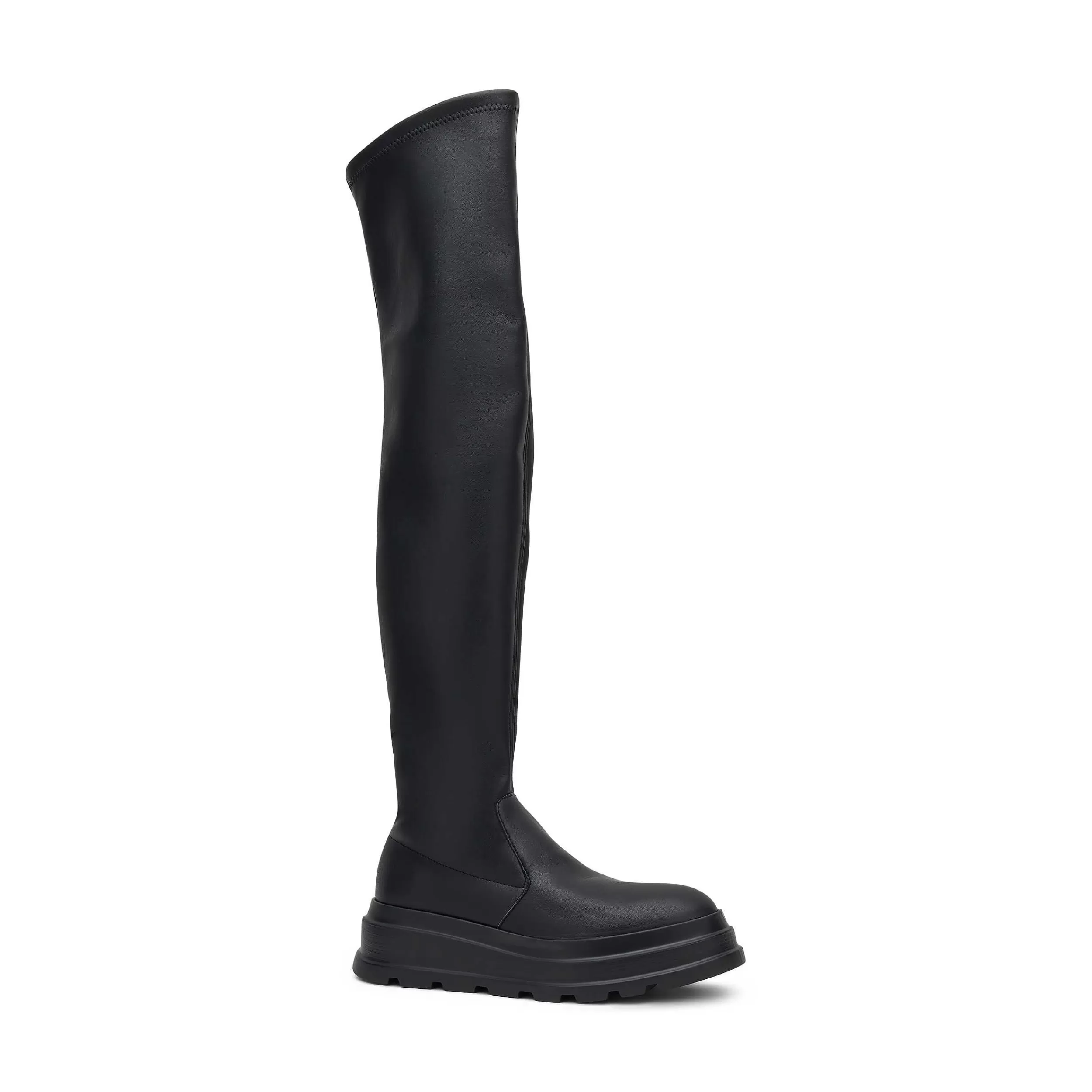 Frau Overknee-Stiefel Mit Plateausohle-Damen Stiefel & Stiefeletten