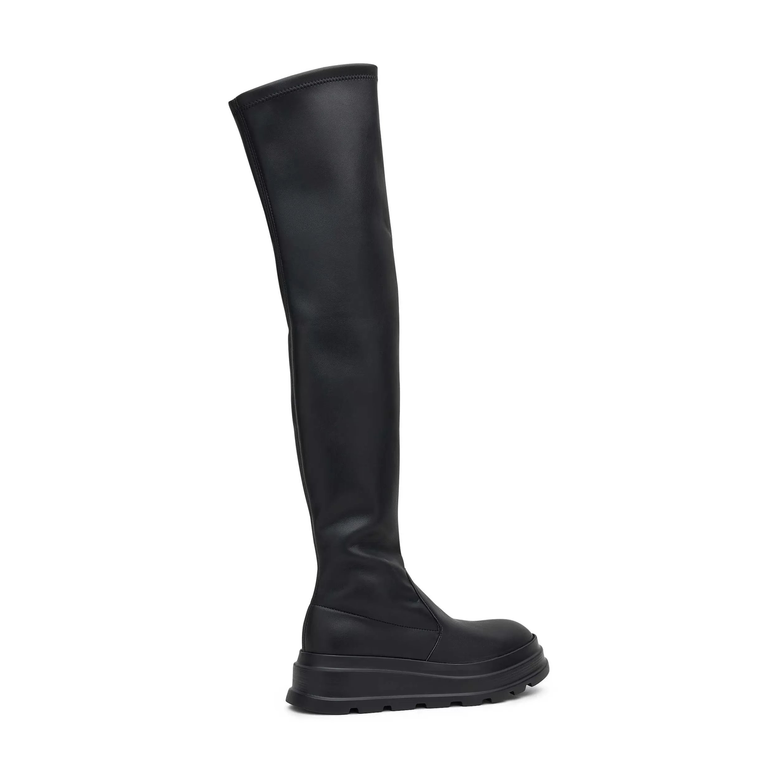 Frau Overknee-Stiefel Mit Plateausohle-Damen Stiefel & Stiefeletten