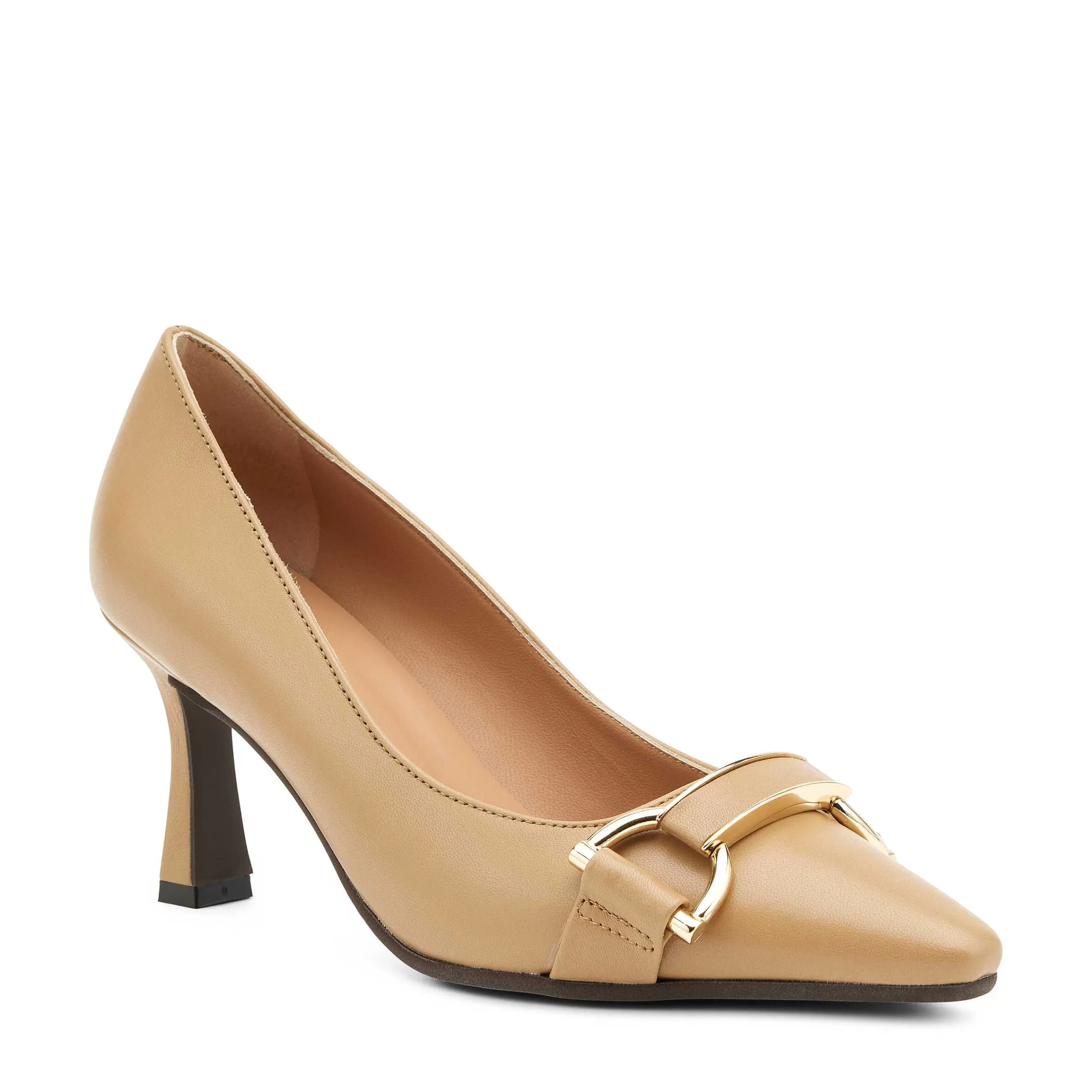 Frau Pumps Aus Leder Mit Hohem Latino-Absatz-Damen Pumps