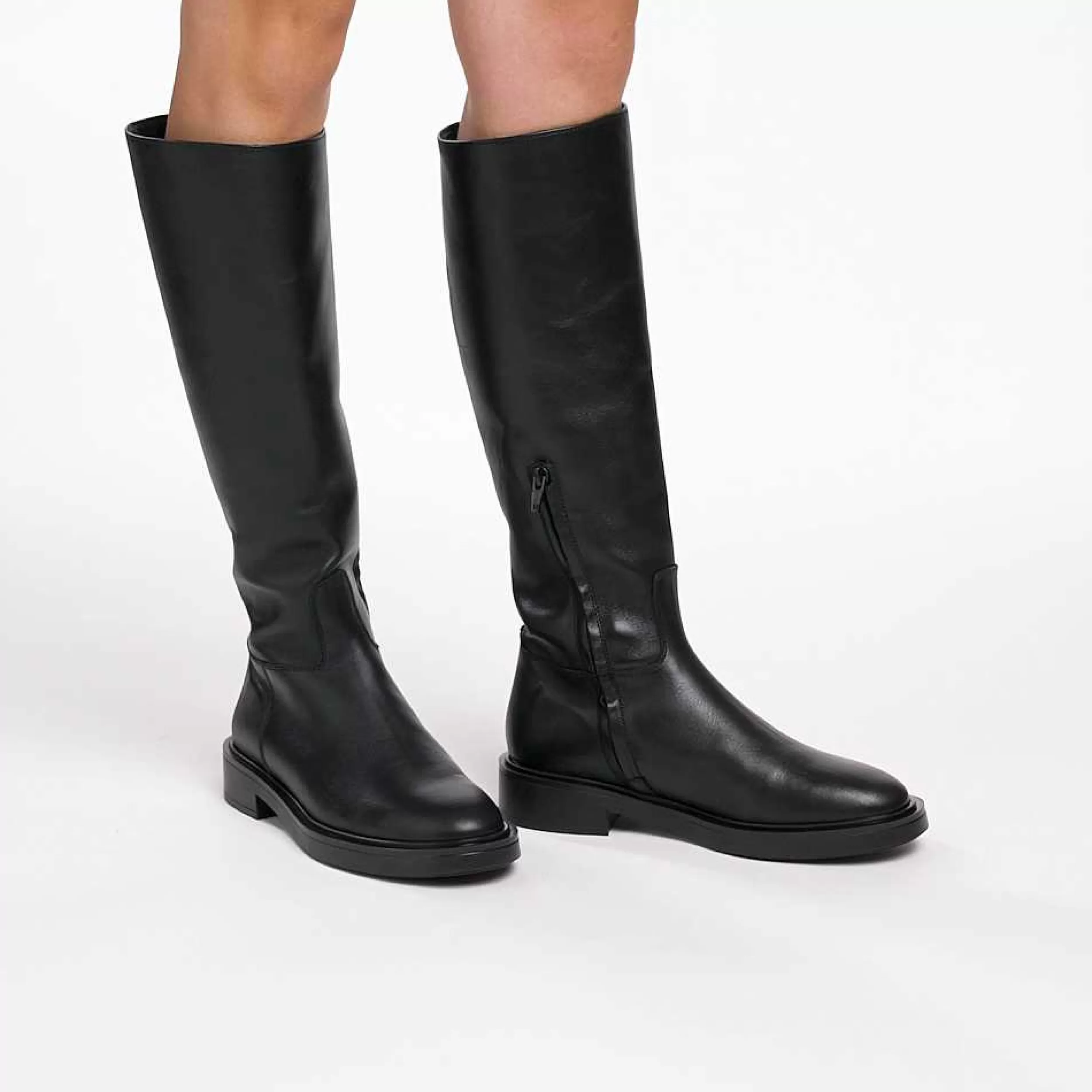 Frau Reitstiefel Aus Leder-Damen Stiefel & Stiefeletten